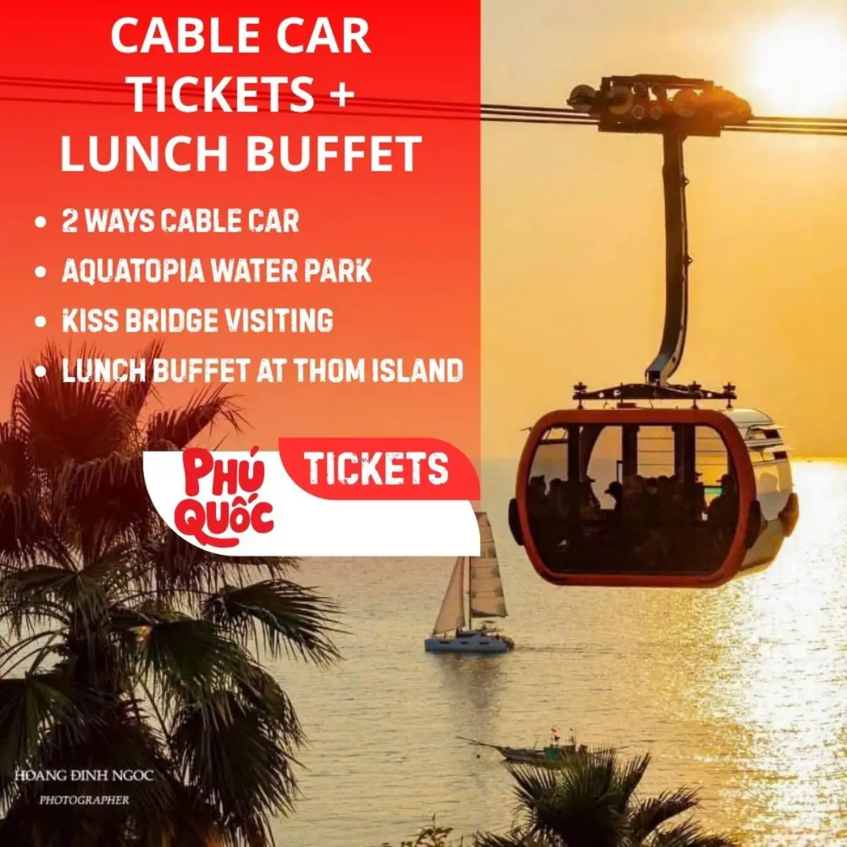 Phu Quoc Cable Car Adventure – Enjoy Aquatopia Water Park + Lunch Buffet