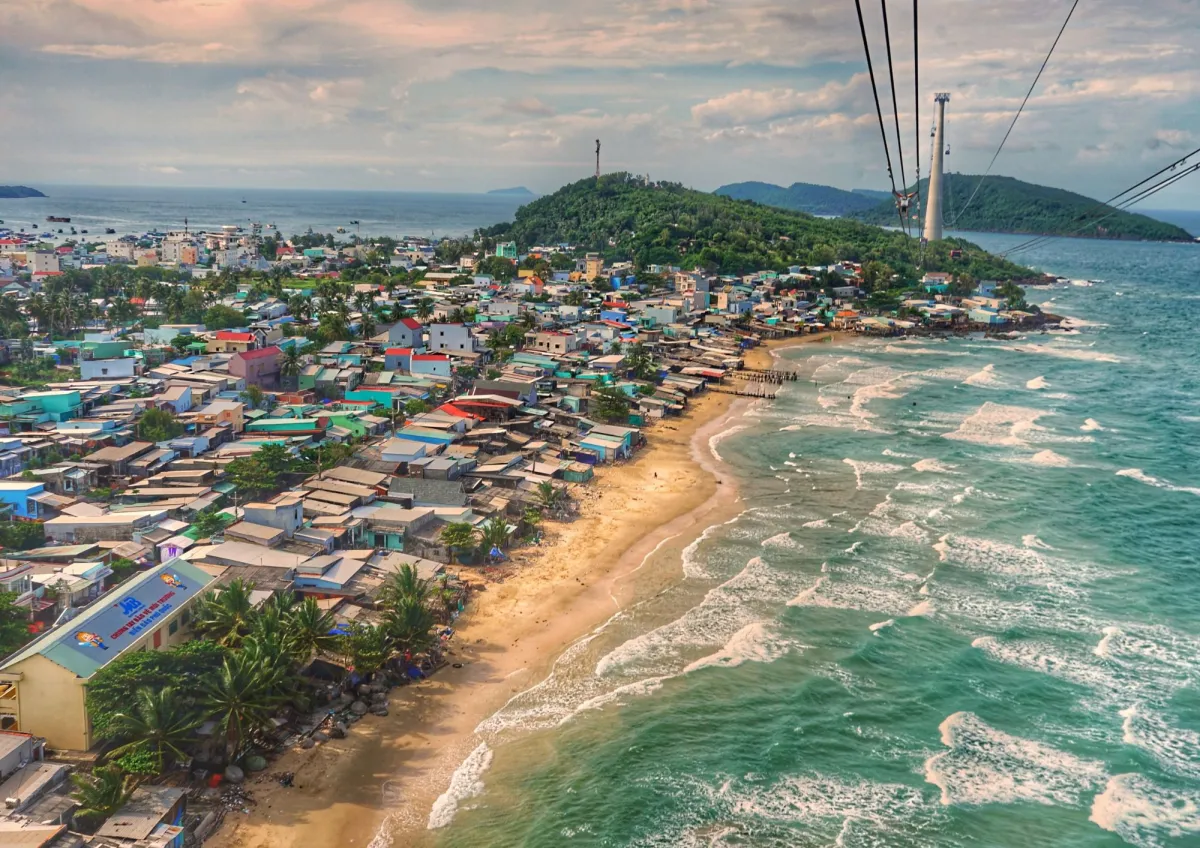 Aerial View of An Thoi Town, Phu Quoc